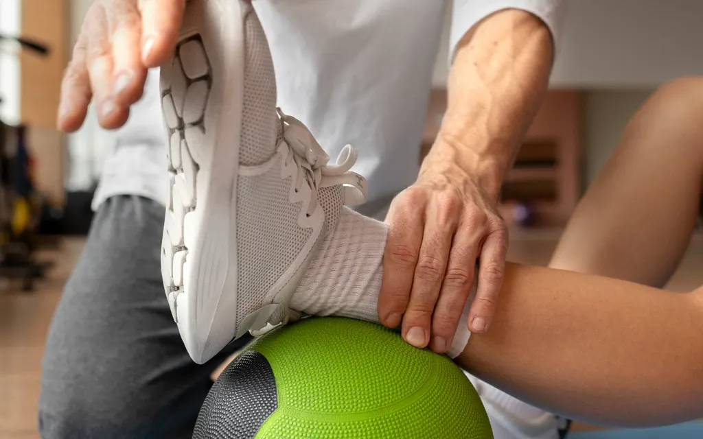 Physical therapy session